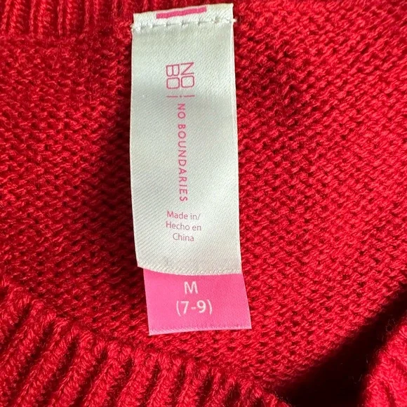 No Boundaries‎ Juniors' Plush Holiday Pop-out Animal Holiday Christmas Sweater - Picture 11 of 11